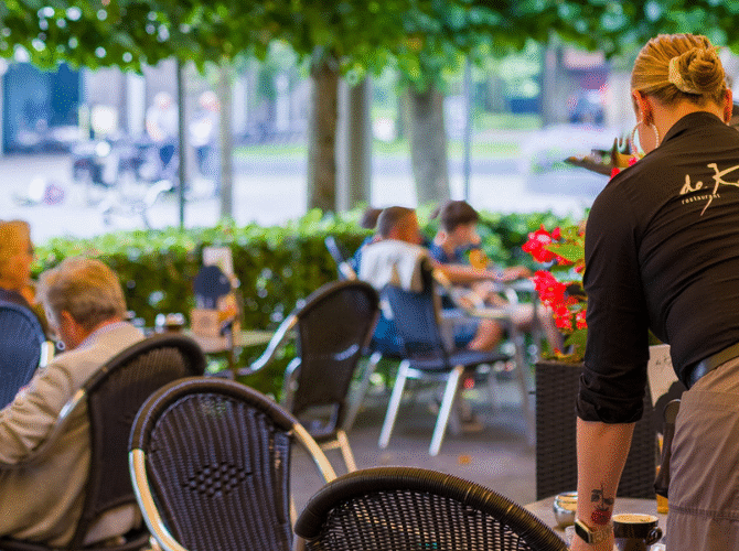 Sfeerafbeelding terras restaurant De Kamer