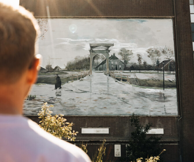 Sfeerafbeelding muurschildering Van Gogh in Nieuw-Amsterdam/Veenoord