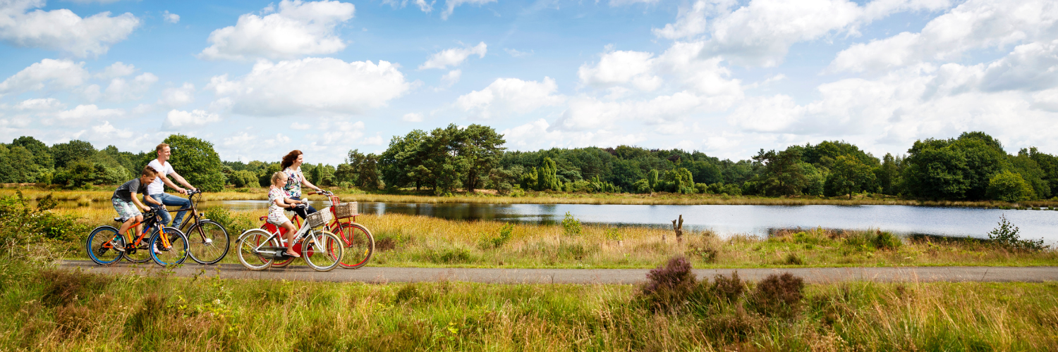 Sfeerafbeelding fietsen in Drenthe