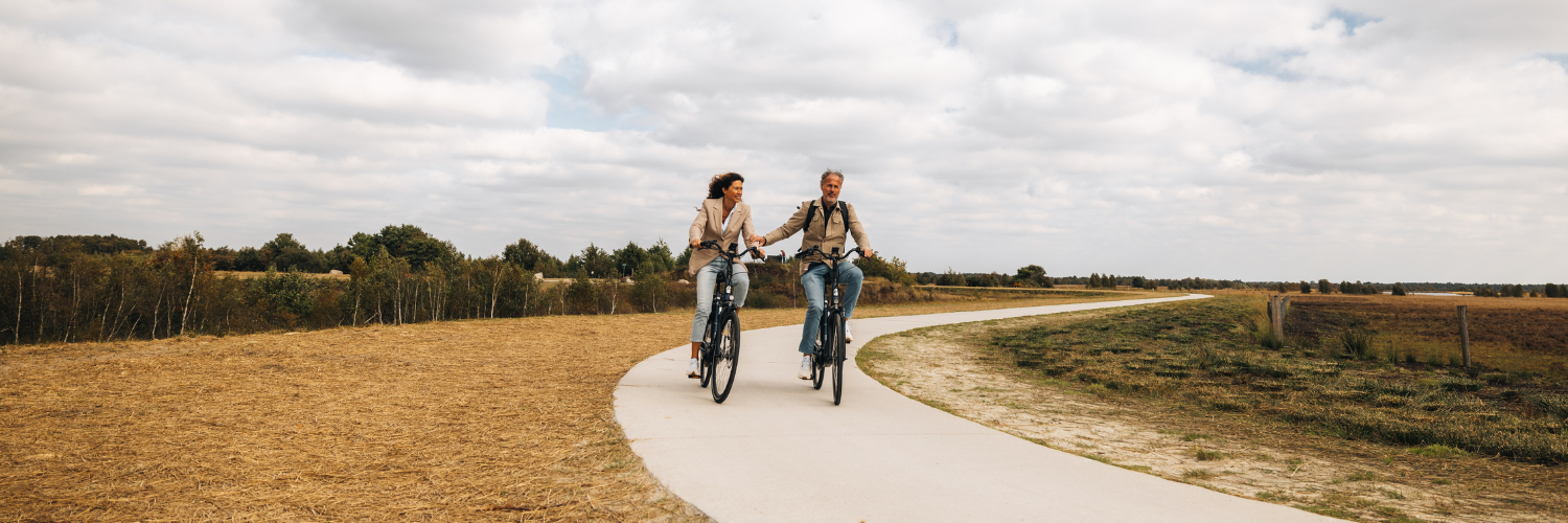 Sfeerafbeelding fietsen in Drenthe