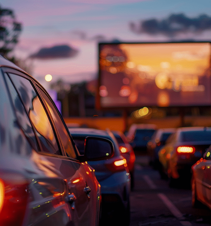 Sfeerafbeelding drive in Bioscoop