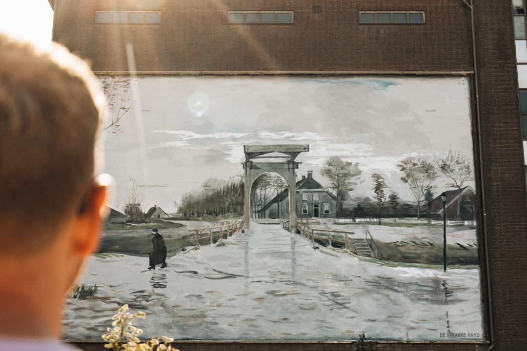 Sfeerafbeelding Van Gogh Muurschildering Nieuw-Amsterdam/Veenoord