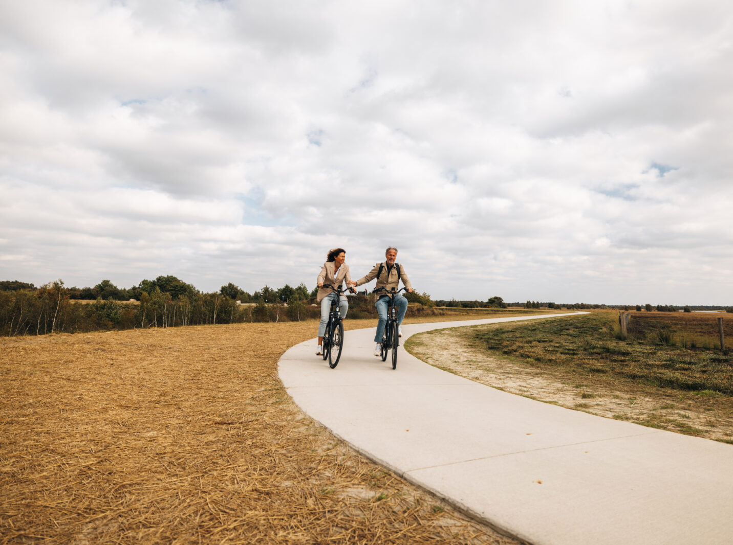Sfeerafbeelding fietsen in het Bargerveen